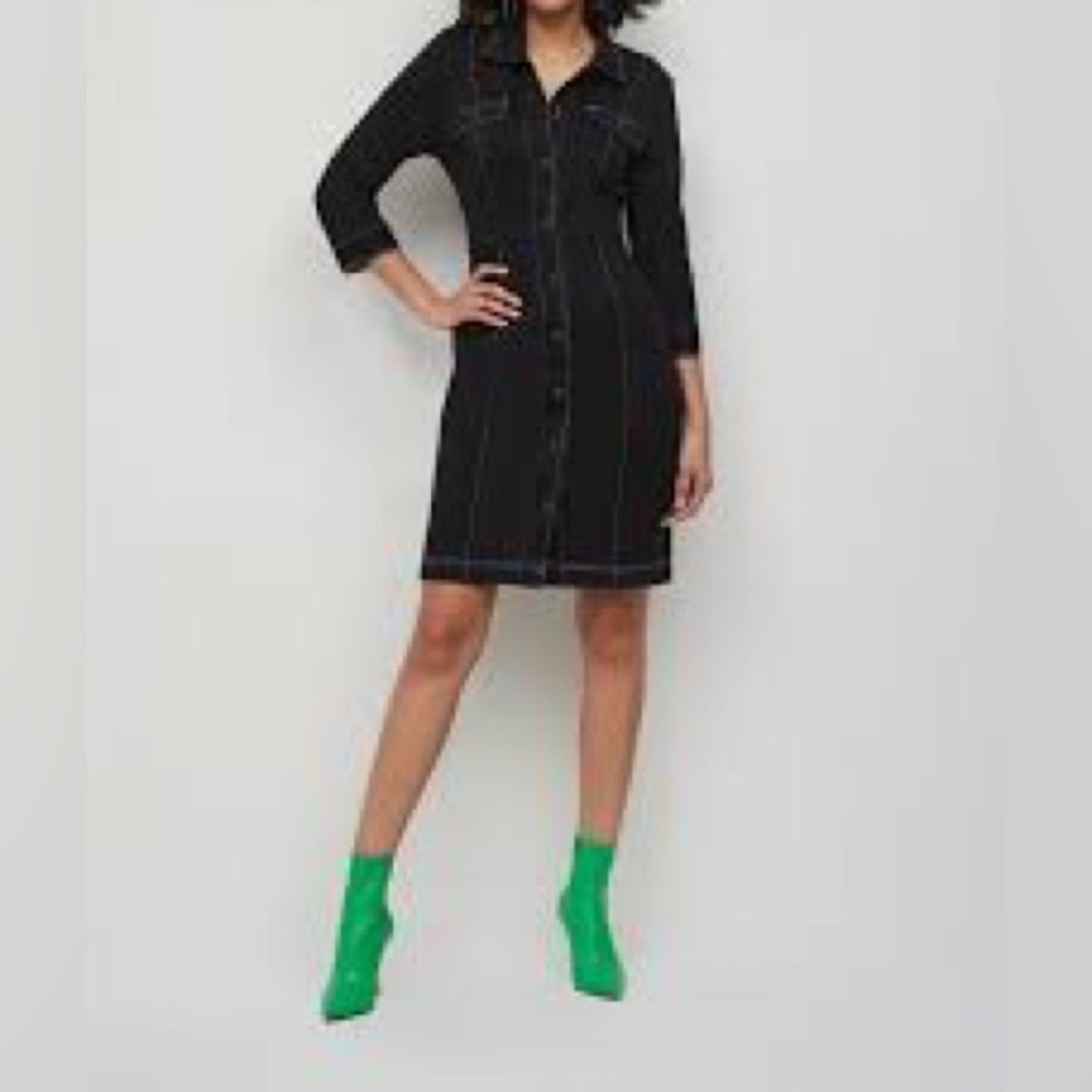 NWT New York & Co. Top Stitch Sheath Dress Sz Large